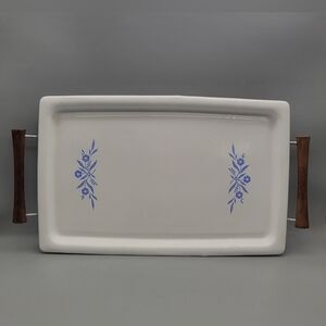 RARE Vintage Corning Ware Cornflower Blue Broil and Bake Tray